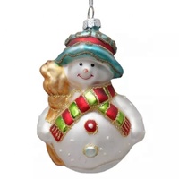 Décorations de Noël en verre transparent à motif personnalisé 2026, figurines de Noël en verre, cadeaux de Noël, fabrication en usine