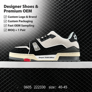 2026 Luxury Designer <b>shoe</b> for Men Women High Quality Rhinestone Sneakers Black White Chunky Platform Casual Sport Style New - Product Image 1