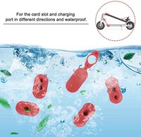 Couvercle de port de charge en silicone Mi M365 Bouchon en caoutchouc Bouchon en silicone rouge Couvercle de port de remplacement pour scooter M365