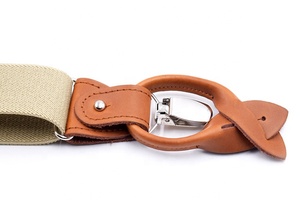 Accessoire de vêtement classique direct d'usine bande élastique solide réglable <span class=keywords><strong>35mm</strong></span> Y dos pantalon bretelles bretelles hommes bretelles avec 3 Clips - Product Image 3