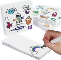 Mini Libro para Colorear de Bolsillo con Encuadernación Plana para Niños Pequeños, Regalos de Cumpleaños, Entretenimiento de Viaje y Manualidades Preescolares