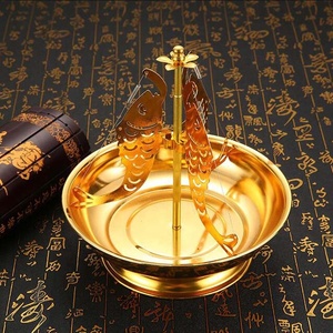 Vente en gros Mini porte-encens en bois rétractable Brûleur à bobine 24 heures pour usage domestique Ambergris parfumé Lily Valley Clary Sage - Product Image 1