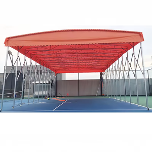 Carpa retráctil grande de PVC para cochera, marco de acero/metal, almacenamiento logístico al aire libre, refugio logístico móvil deslizante, garaje para <span class=keywords><strong>PC</strong></span> - Product Image 6