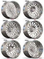 Jantes forgées personnalisées chromées FANXI 26x16 6x5.5 pour Chevrolet Silverado 24x14 8x170 pour Ford F250 20x10 5x127 pour Jeep Wrangler