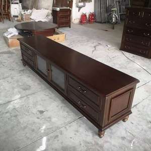 Mueble de TV de Madera Maciza de Cerezo, Estilo Retro Americano, Mueble de Almacenamiento para Sala de Estar, Uso Doméstico - Product Image 3