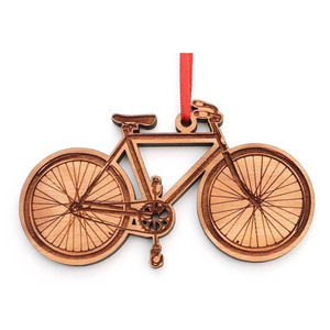 Ornement de Noël en bois pour vélo-Ornement de vélo Van Cleve pour arbre de Noël, motard ou ornement de passionné de vélo - Product Image 1
