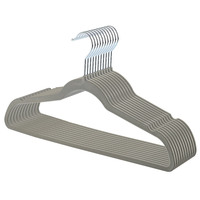 Vente en gros usine : Cintres classiques antidérapants en velours floqué pour jupes et vêtements, personnalisables, simples et peu encombrants