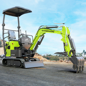 Mini-excavatrice Landward à usage domestique, 2,5 tonnes, avec cabine, chenilles, petite pelle, pour ferme, livraison gratuite, haute performance - Product Image 5