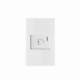 Boîte avec 3 unités. Plaque de sonnette à 1 interrupteur, 1.5 mod, espagnol, blanc. - Product Image 1
