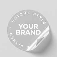 Autocollants transparents imperméables personnalisés pour l'emballage de bougies Étiquettes imprimées en PVC avec votre logo