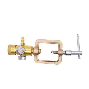 Appareil à double tête en alliage mini, économiseur d'énergie, anti-chute, en cuivre pur, économiseur de gaz, manomètre d'oxygène, accessoires pour réchauds de camping au propane - Product Image 2