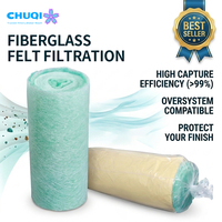 Filtre à grille en fibre synthétique pour sol de cabine de peinture et hotte de laboratoire chimique, élimination des odeurs, achat en gros, approvisionnement multi-paquet