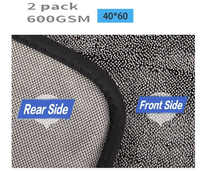 Chiffon de nettoyage à séchage rapide, serviette de séchage tordue, microfibre, voiture, plage, détail, 600g/m2, peluche