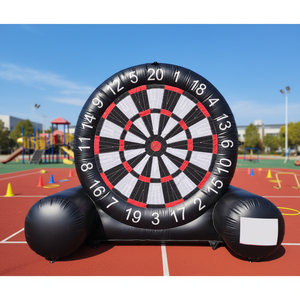 Jeu de cible de football gonflable commercial en PVC, directement de l'usine, pour enfants et adultes, idéal pour les fêtes en plein air et la <span class=keywords><strong>location</strong></span> événementielle - Product Image 1