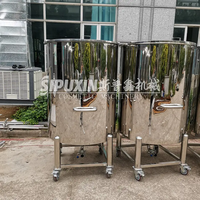 1000L usine sur mesure réservoir de stockage en acier inoxydable de qualité sanitaire 316 réservoir de stockage de matériel réservoir de stockage d'huile de jus cosmétique