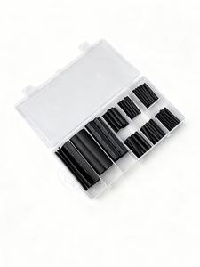 150 pièces <span class=keywords><strong>de</strong></span> tubes thermorétractables en PTFE et <span class=keywords><strong>PVC</strong></span>, embouts en plastique, manchons isolants électriques pour la protection des fils et câbles - Product Image 1