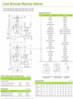 Prix direct d'usine JIS F7334 vannes de tuyau de bouche d'incendie en Bronze vanne de marine manuelle eau de mer fabrication YOKOSUN