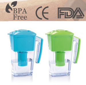 <span class=keywords><strong>Carafe</strong></span> filtrante à <span class=keywords><strong>eau</strong></span> manuelle de 2,5 L avec <span class=keywords><strong>purificateur</strong></span> <span class=keywords><strong>d</strong></span>'<span class=keywords><strong>eau</strong></span> minérale à hydrogène et pH 9,5, sans BPA, pour porte de réfrigérateur - Product Image 5