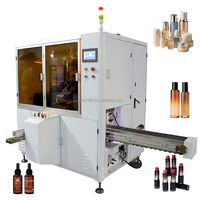 Línea de Producción de Alta Velocidad con Control Total, Impresora Automática de Pantalla Servo de 8 Estaciones con Curado UV para Botellas Redondas de Plástico