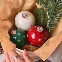 Souvenirs de Noël créatifs faits à la main, cadeaux, bougies parfumées à la cire de soja, parfum d'ambiance pour la maison, décoration de fête, ornements de Noël, bougie aromatique