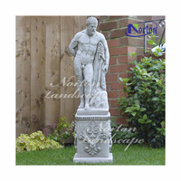 Décoration de jardin moderne, statues de dieux grecs en pierre grandeur nature, sculpture en marbre d'Hercule à vendre