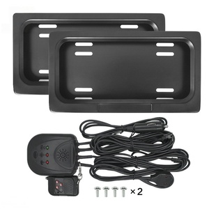 Nouveau design, spécifications américaines, cadre de plaque d'immatriculation électrique double, support de plaque d'immatriculation rabattable pour voiture - Product Image 1