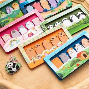 Imprescindibles para el Regreso a Clases: Notas Adhesivas con Diseño de Animales, Marcadores de Página Autoadhesivos, Blocs de Notas para Estudiantes y Material de Oficina - Product Image 1