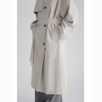 Usine chinoise taille personnalisée manches longues épais taille douce Trench manteaux modeste