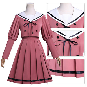 Conjunto de Disfraz de <span class=keywords><strong>Anime</strong></span> para Halloween con Flores Fragantes, Uniforme Escolar de Echo, Vestido Diario de Poliéster para Mujer Adulta, En Stock - Product Image 1