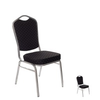 Chaises empilables modernes en métal de banquet pour l'hôtel pour la salle à manger et les événements de mariage