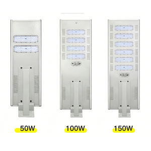Lampadaires solaires 100W IP65 les plus vendus, nouveaux, avec détection radar intégrée, télécommande intelligente, éclairage d'ingénierie - Product Image 6