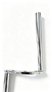 แฮนด์มอเตอร์ไซค์ทรง Retro AOCHUANG ขนาด 22 มม. รุ่น Drag Z สีดำ/โครเมียม ผลิตในจีน - Product Image 3