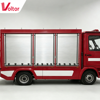 Porte latérale enroulable en aluminium pour camion de pompiers, fourgon de transport, véhicule frigorifique, levage manuel, simple ou double couche, sur mesure