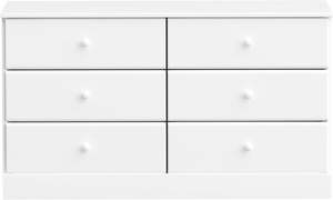 Tocador doble <span class=keywords><strong>de</strong></span> 6 cajones para dormitorio, cómoda ancha, muebles <span class=keywords><strong>de</strong></span> dormitorio, almacenamiento <span class=keywords><strong>de</strong></span> ropa y organizador - Product Image 6