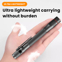Stylo-lampe étanche personnalisé avec clip, rechargeable USB-C, LED à focalisation réglable (blanc/jaune/UV), lampe de poche pour inspection médicale