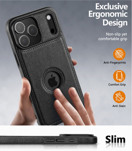 Funda <span class=keywords><strong>de</strong></span> Teléfono <span class=keywords><strong>de</strong></span> Cuero PU <span class=keywords><strong>de</strong></span> Lujo para <span class=keywords><strong>iPhone</strong></span> 18 Pro Max, Agarre Cómodo, Cubierta Móvil <span class=keywords><strong>de</strong></span> TPU Suave a Prueba <span class=keywords><strong>de</strong></span> Golpes para <span class=keywords><strong>iPhone</strong></span> 15 16 17 Pro Max - Product Image 5