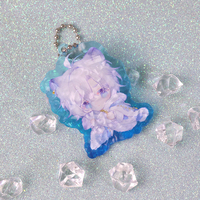 Usine personnalisé imprimé Transparent écologique acrylique porte-clés liquide ondulation pendentif avec Logo personnalisé artisanat en plastique