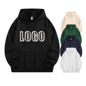 Wholesale Custom logo Men's Autumn Thin Pullover Printed Embroidery Hoodie Loose Plus Size Sweatshirt