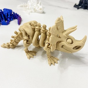 Vente en gros de dinosaures triangulaires imprimés en 3D, jouets lumineux en plastique pour enfants, animaux tendance, produits pour vendeurs, OEM personnalisé - Product Image 2