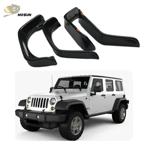 MosunファクトリーフェンダーフレアforJEEP WRANGLER JK4ドアLEDライト付き2006-2018ホイールアーチピックアップトラックアクセサリー