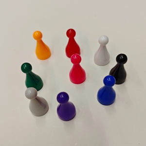 Nouveaux pions de jeu en plastique colorés personnalisés pour l'enseignement et les accessoires de jeux de cartes et de société - Product Image 5