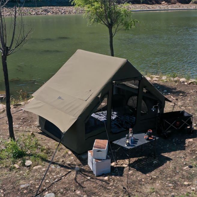 QX 7M waterproof and ventilated outdoor luxury air tents camping