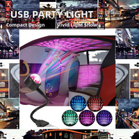 Projecteur LED Décoratif Mini USB Rechargeable Haute Qualité CRI 90 Effet Scène Magique Rythme Musical Projection Fête Disco DJ IP44