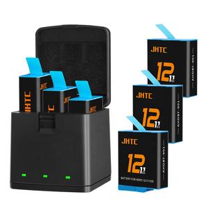 Batería JHTC de 1800 mAh, Triple LiFePO4, Semi-Sólida, para Go Pro Hero 12/11/10/9, Paquete de 3, Accesorio para Cámaras de Acción y Deportes - Product Image 1