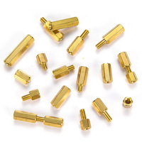 M4 M5 M6 Threaded Insert Hex Thread Round Brass Hexagon Standoff Spacer