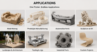 Imprimante 3D FGF à grande échelle avec extrudeuse à granulés pour pièces industrielles, moules, outillage et prototypes