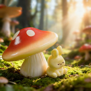 Miniatura Paesaggistica in Resina: Coniglio <span class=keywords><strong>e</strong></span> Fungo per Giardino delle Fate, Decorazione Torte <span class=keywords><strong>e</strong></span> Accessori per Vasi di Piante - Product Image 3