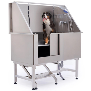 Station de lavage pour animaux de compagnie en acier personnalisée Baignoire pour chiens avec accessoires de douche - Product Image 2