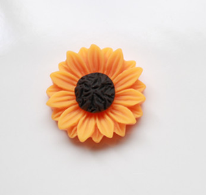 Commercio all'ingrosso piccolo posteriore piana margherita rosa cabochon 3d gioielli di arte del chiodo piccoli fiori resine - Product Image 4