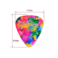 100 pièces par boîte celluloïd Alice acoustique basse électrique plectre médiateur coloré guitare médiators pour pièces de guitare
